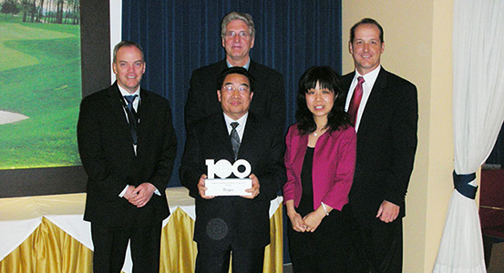 2011年4月，在意大利召开的惠而浦全球100周年庆典活动总，黄金城hjc30vip5678荣获“*具竞争力大奖”